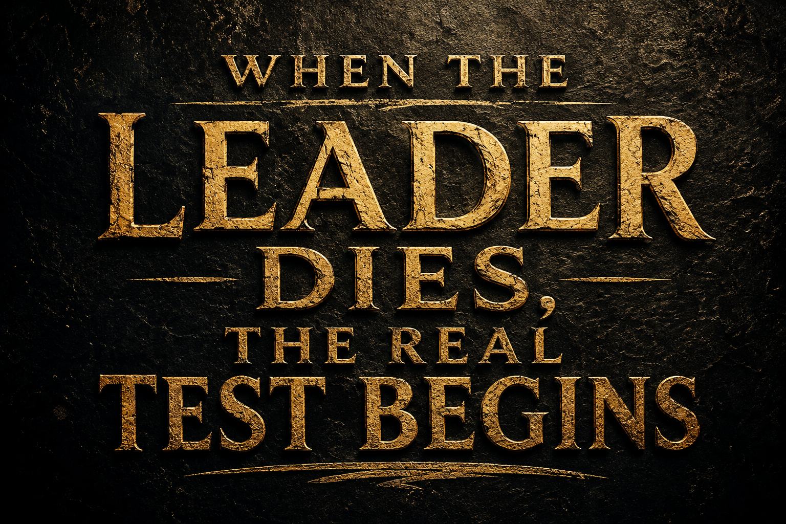 The Real Test Begins